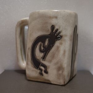 Mara Stonewear Mug with Kokopelli and Cactus Design